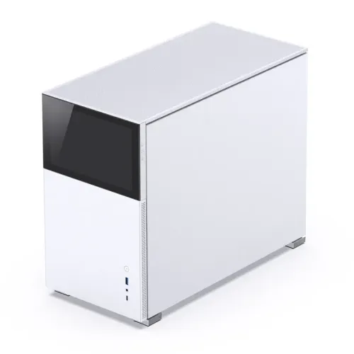 Корпус без блока питания/ Case JONSBO D31 STD SCREEN, Mini-Tower, TG, no fans, 1xUSB-A 3.2 + 1xUSB-C 3.2, mATX, mDTX, mITX White