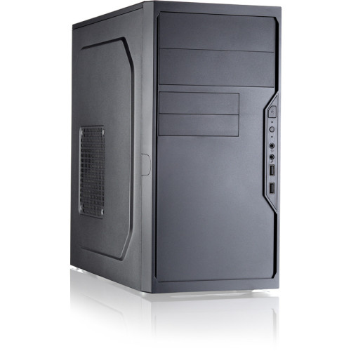 Корпус с блоком питания 450Вт./ Case Foxline FL-733, mATX, 2x5.25EXT, 2x3.5EXT, 5x3.5INT, 2xUSB3.0, HDA, w/o FAN, w/450W ATX PSU, w/1.2m EU pwr cord