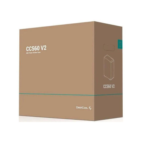 Корпус Deepcool CC560 V2 черный ATX 4x120mm 5x140mm 1xUSB2.0 audio bott PSU [R-CC560-BKGAA4-G-2]