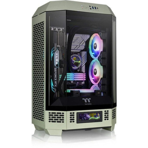 Корпус Thermaltake The Tower 300 Matcha зеленый mATX 8x120mm 6x140mm 2xUSB3.0 audio bott PSU [CA-1Y4-00SEWN-00]