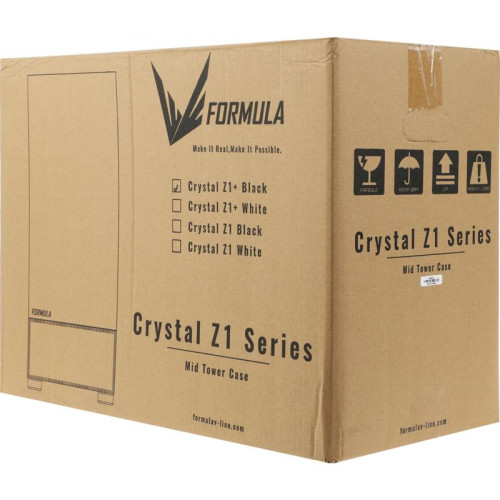 Корпус Formula Crystal Z1 PLUS черный ATX 2x120mm 2xUSB2.0 1xUSB3.0 audio bott PSU [CRYSTAL Z1 PLUS]