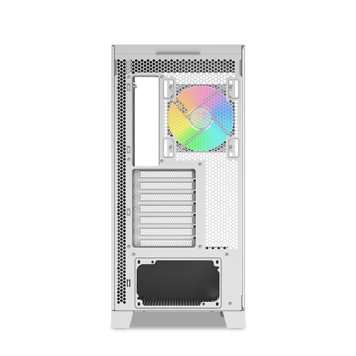 Корпус ПК без блока питания/ Case SAMA V50 White, Midi-Tower, TG, 4x120mm ARGB, 2xUSB 3.0 + 1xUSB 3.1 Type-C, ATX, mATX, mITX White