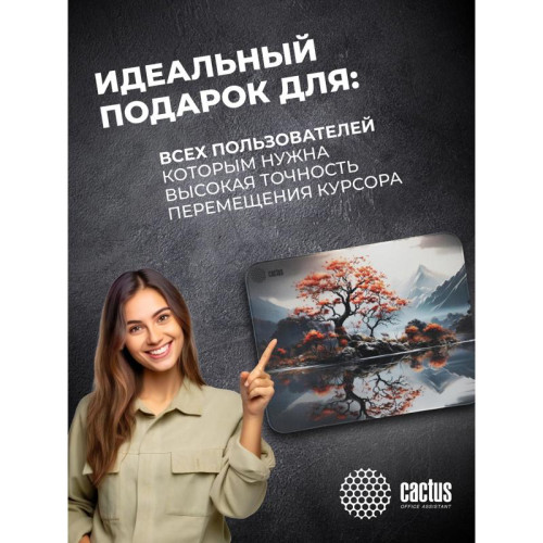 Коврик для мыши Cactus Lake рисунок 400x300x3мм (CS-MP-PRO18XL)