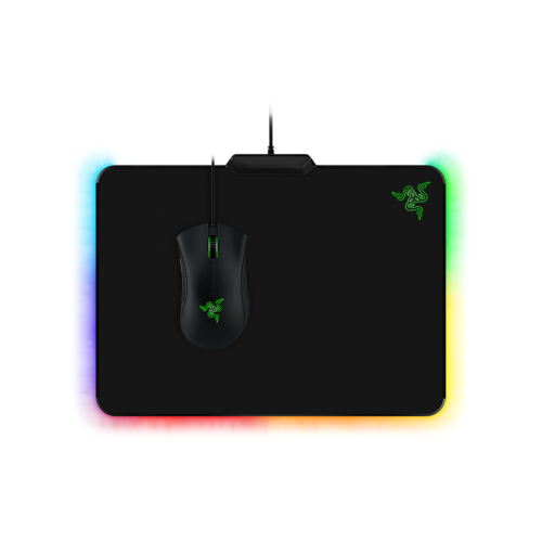 Игровой коврик для мыши Razer Firefly V2/ Razer Firefly V2 - Hard Surface Mouse Mat with Chroma - FRML Packaging