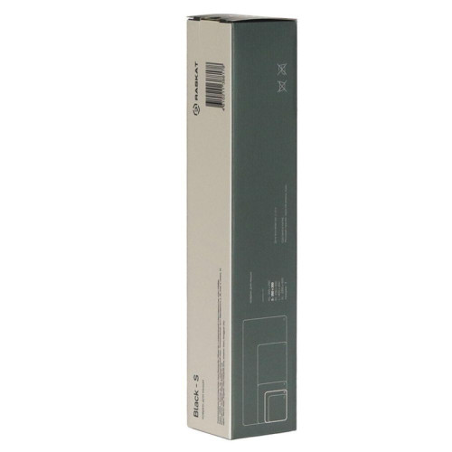 Коврик для мышки Raskat Black S (350*300, резина+ткань, прошитый край)