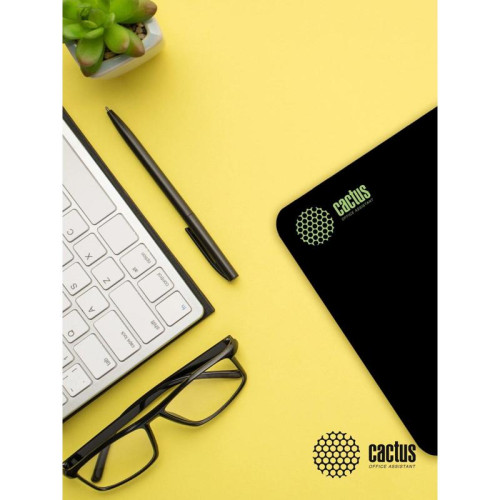 Коврик для мыши Cactus Black черный 300x250x2мм (CS-MPC-P01M)