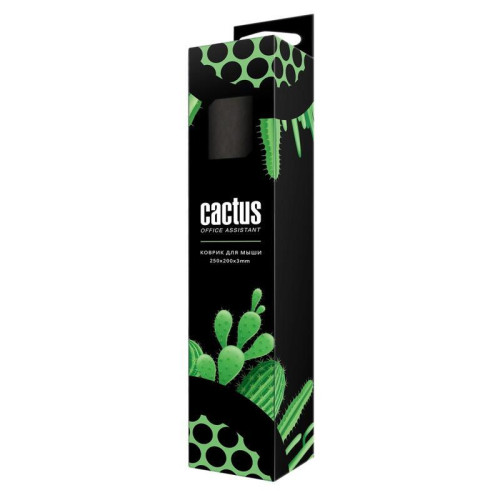 Коврик для мыши Cactus Black 250x200x3мм (CS-MP-D01S) Коврик для мыши Cactus Black 250x200x3мм (CS-MP-D01S)