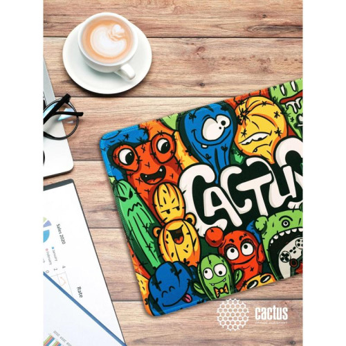 Коврик для мыши Cactus Colorful Cacti 400x300x3мм (CS-MP-PRO07XL)