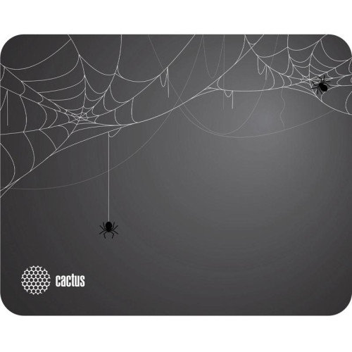 Коврик для мыши Cactus Spider gray черный 250x200x3мм (CS-MP-D13S)