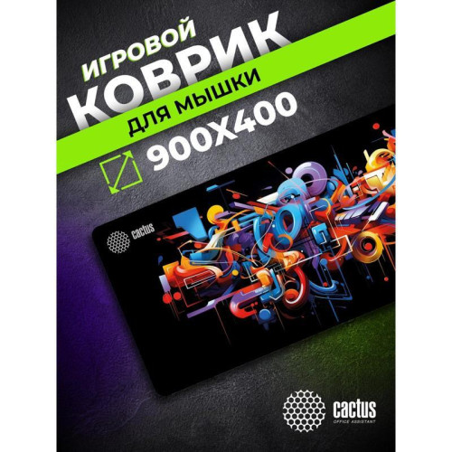 Коврик для мыши Cactus Graffiti рисунок 900x400x2мм (CS-MP-PRO10ХXL)