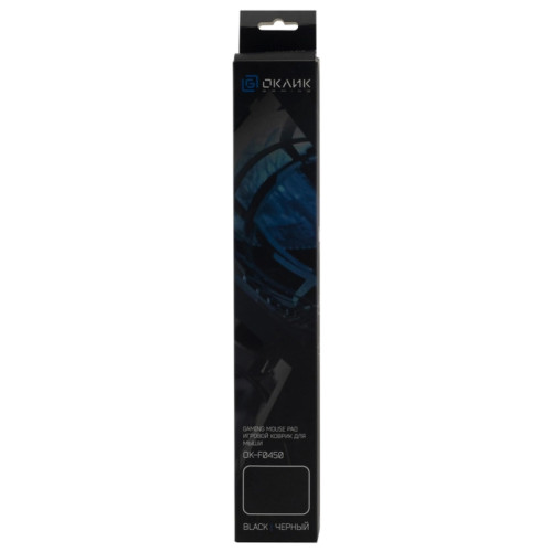 Коврик для мыши Oklick OK-F0450 Большой черный 450x350x3мм Коврик для мыши Oklick OK-F0450 Большой черный 450x350x3мм