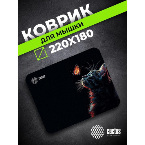 Коврик для мыши Cactus Night Cat 220x180x2мм (CS-MP-P12XS)