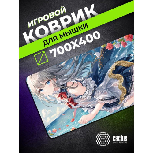 Коврик для мыши Cactus Anime flowers 700x400x3мм (CS-MP-PRO02XLL)