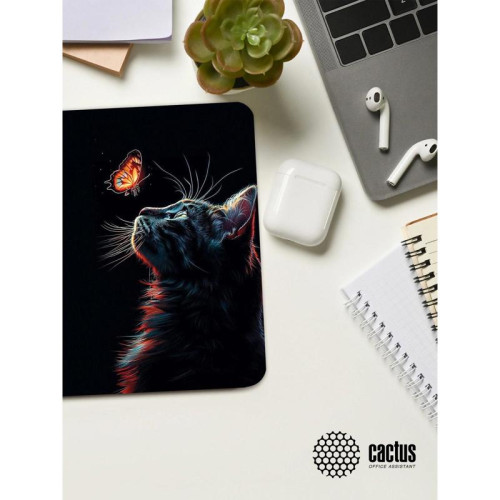Коврик для мыши Cactus Night Cat 220x180x2мм (CS-MP-P12XS)