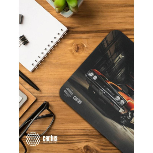 Коврик для мыши Cactus Orange Car рисунок 300x250x2мм (CS-MP-P06M)