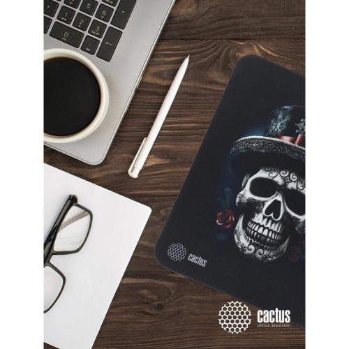 Коврик для мыши Cactus Scull рисунок 250x200x3мм (CS-MP-D05S)