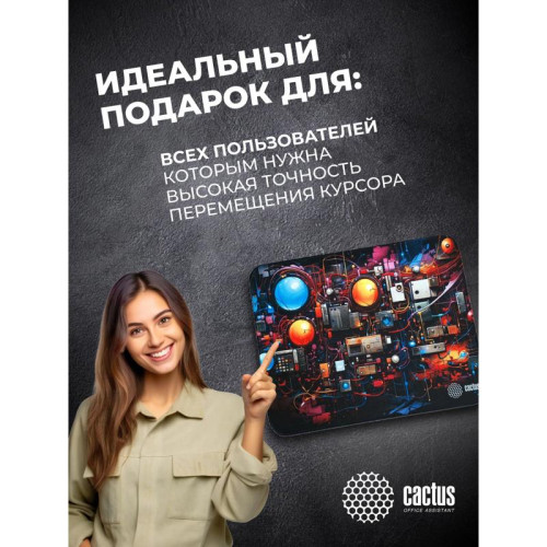 Коврик для мыши Cactus Wires 400x300x3мм (CS-MP-PRO15XL)
