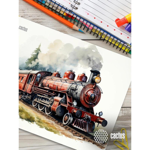 Коврик для мыши Cactus Locomotive рисунок 400x300x3мм (CS-MP-PRO17XL)