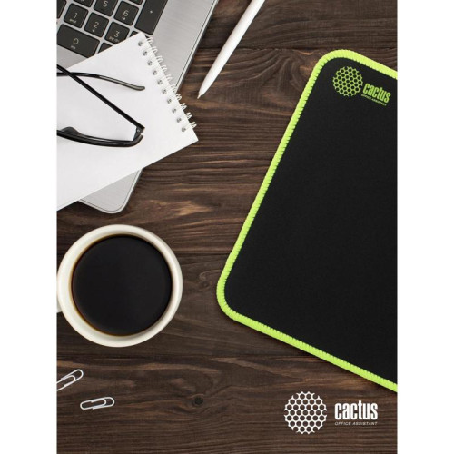 Коврик для мыши Cactus Black черный 250x200x3мм (CS-MPC-D01S)
