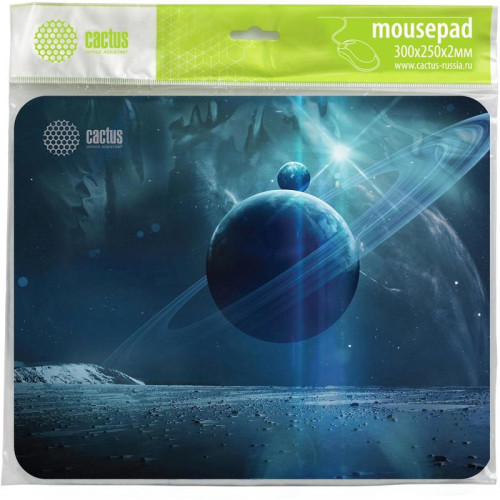 Коврик для мыши Cactus Saturn рисунок 300x250x2мм (CS-MPC-P03M)