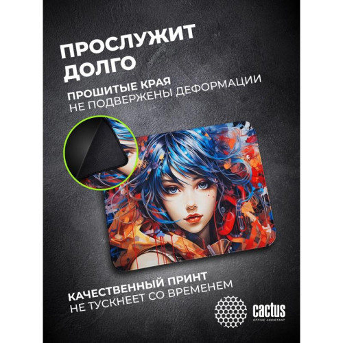Коврик для мыши Cactus Girl 400x300x3мм (CS-MP-PRO11XL)