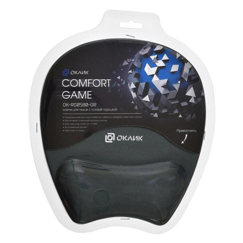 Коврик для мыши Oklick OK-RG0580-GR Мини серый 245x220x24мм