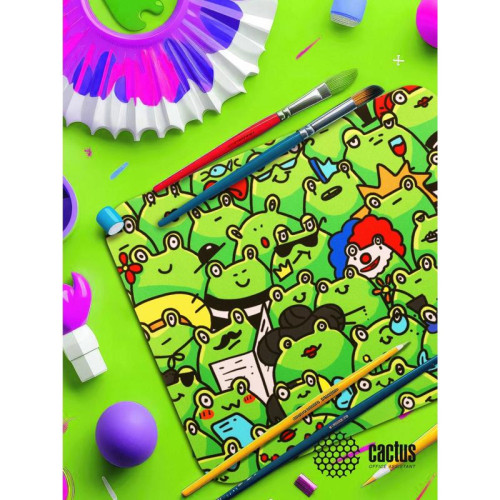 Коврик для мыши Cactus Frogs 300x250x3мм (CS-MPC-D09M)