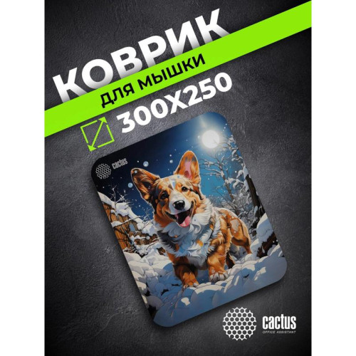 Коврик для мыши Cactus Corgi рисунок 300x250x3мм (CS-MP-D13M)