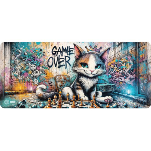 Коврик для мыши Cactus Game Over 900x400x4мм (CS-MP-COR01XXL)