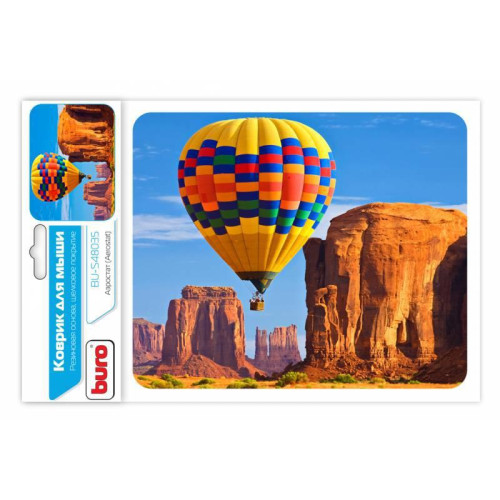 Коврик для мыши Buro BU-S48035 Мини рисунок/аэростат 230x190x1.5мм