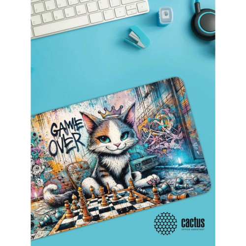 Коврик для мыши Cactus Game Over 700x400x4мм (CS-MP-COR01XLL)