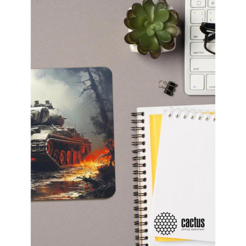 Коврик для мыши Cactus Tank рисунок 250x200x3мм (CS-MP-D04S)