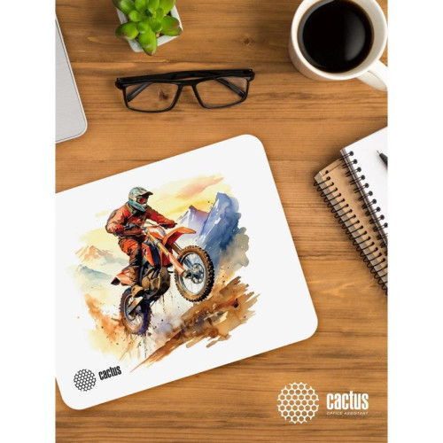 Коврик для мыши Cactus Motobike 250x200x3мм (CS-MP-D12S) Коврик для мыши Cactus Motobike 250x200x3мм (CS-MP-D12S)