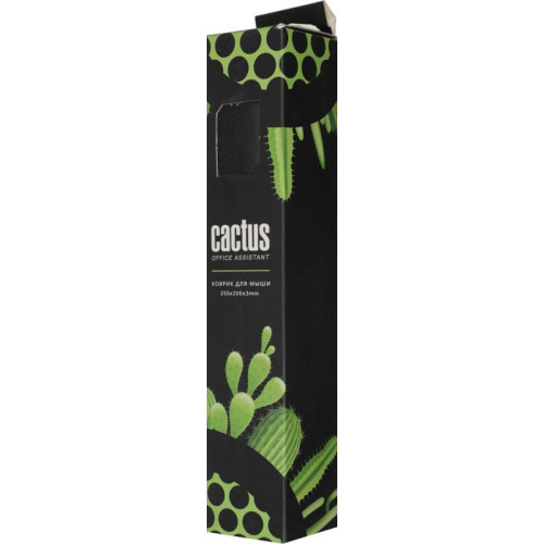Коврик для мыши Cactus Black Mesh черный 250x200x3мм (CS-MP-D02S)