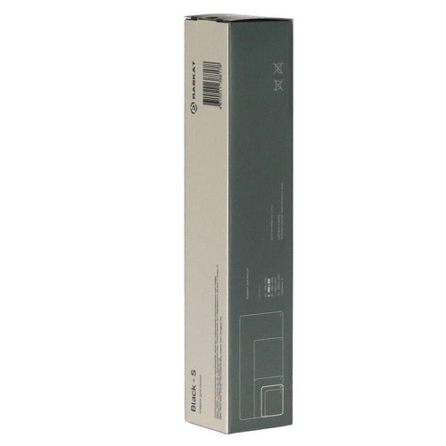 Коврик для мышки Raskat Black S (350*300, резина+ткань, прошитый край)