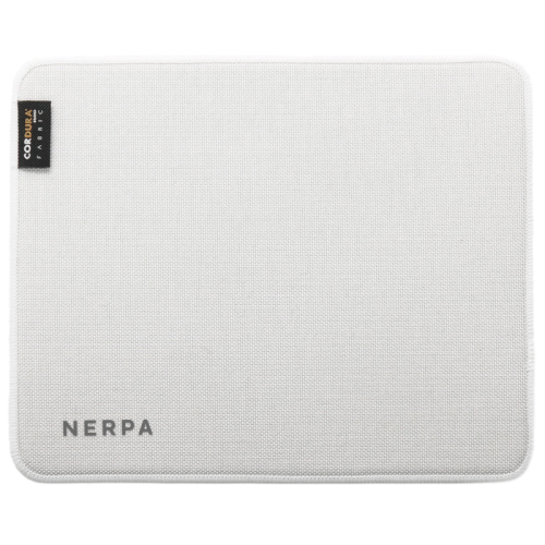 NERPA office mousepad 220x180x4, top CORDURA, bottom PORON, flat paper box