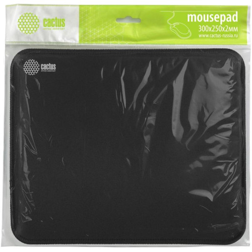 Коврик для мыши Cactus Black черный 300x250x3мм (CS-MPC-D01M)