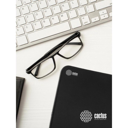 Коврик для мыши Cactus Black черный 300x250x3мм (CS-MPC-D01M)