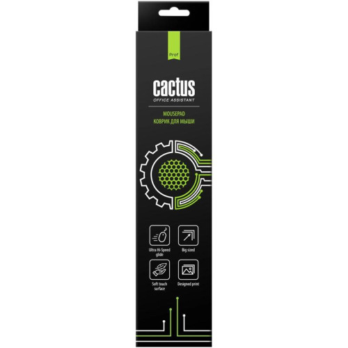 Коврик для мыши Cactus Black черный 900x400x2мм (CS-MPC-PRO02ХXL)