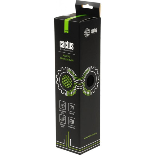 Коврик для мыши Cactus Black черный 400x300x3мм (CS-MPC-PRO01XL)