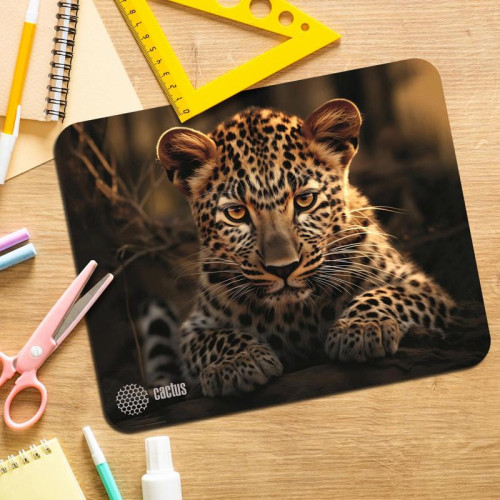 Коврик для мыши Cactus Leopard рисунок 250x200x3мм (CS-MP-D06S)