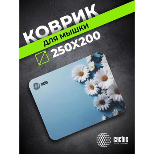Коврик для мыши Cactus Daisies рисунок 250x200x3мм (CS-MP-D07S)