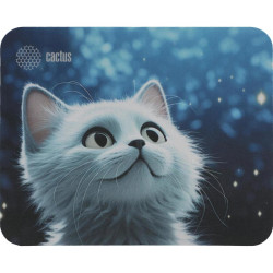 Коврик для мыши Cactus White Cat 220x180x2мм (CS-MPC-P06XS)