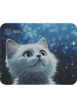 Коврик для мыши Cactus White Cat 220x180x2мм (CS-MPC-P06XS)