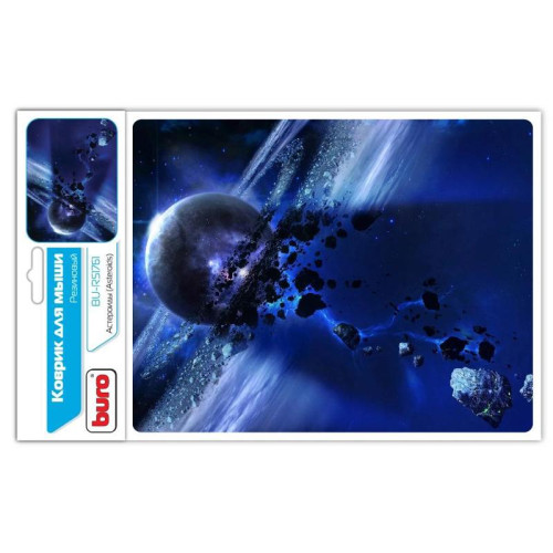 Коврик для мыши Buro BU-R51761 Мини рисунок/астероиды 220x180x2мм