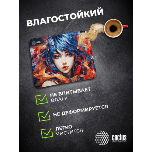 Коврик для мыши Cactus Girl 400x300x3мм (CS-MP-PRO11XL)