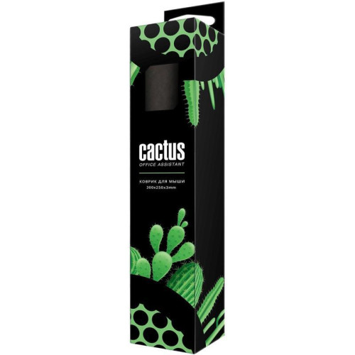 Коврик для мыши Cactus Black 300x250x3мм (CS-MP-D01M) Коврик для мыши Cactus Black 300x250x3мм (CS-MP-D01M)