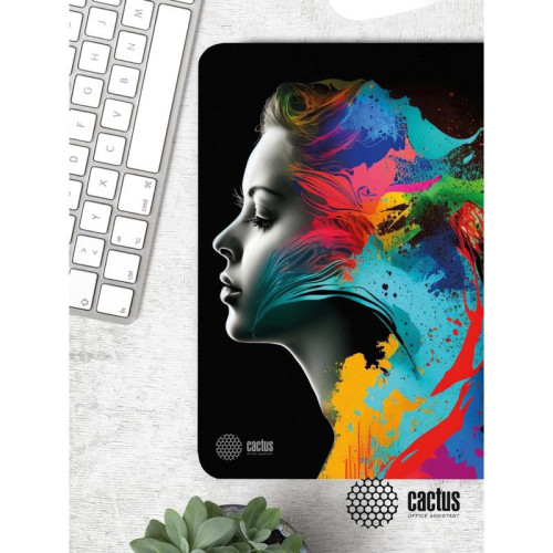 Коврик для мыши Cactus Color paint 300x250x3мм (CS-MPC-D08M)