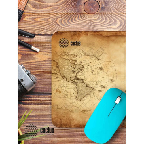 Коврик для мыши Cactus Antique map 220x180x2мм (CS-MP-P08XS)