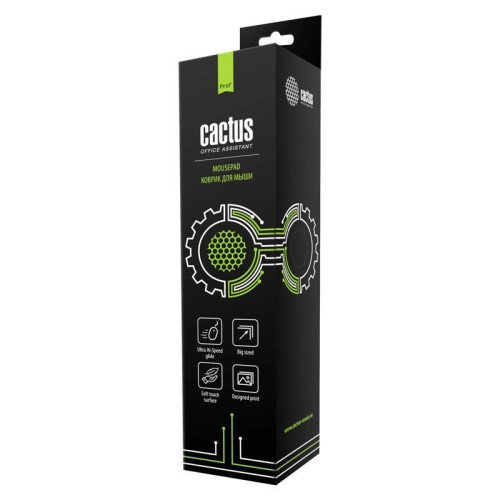Коврик для мыши Cactus Black 400x300x3мм (CS-MP-PRO01XL) Коврик для мыши Cactus Black 400x300x3мм (CS-MP-PRO01XL)